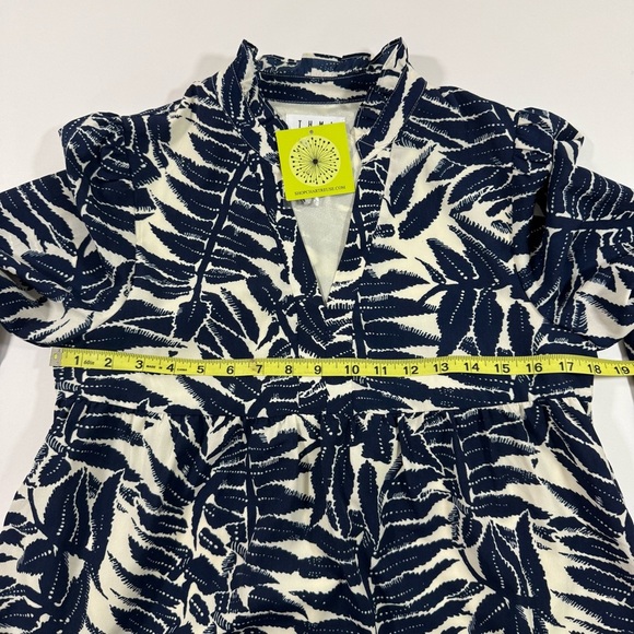 New THML Laguna Palm A Line Dress Long Sleeve - Picture 3 of 6